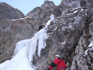 Pippo sulla prima lunghezza