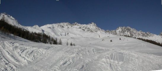 L'ulitmo terzo dell'itinerario. A sinistra il colle.