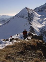 l' ultimo sforzo di luca preima della vetta