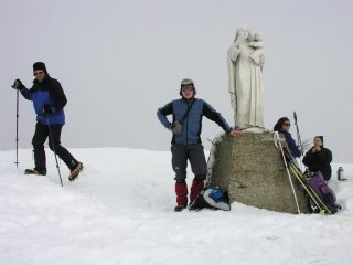 Stelvio in cima al Monte Alfeo (5-2-2006)