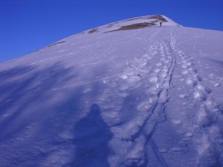 ultima parte della dorsale Sud che porta in vetta al Monte Carmo (5-2-2006)