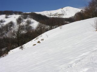 il Monte Carmo visto dalla dorsale SO che porta verso l'Alfeo (5-2-2006)