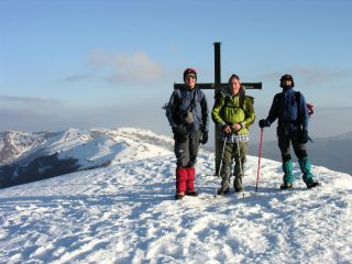 Stelvio, Franco e Piero in vetta al Monte Carmo (5-2-2006)