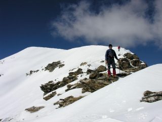 Stelvio sulla cresta sommitale del Bertrand (12-3-2006)