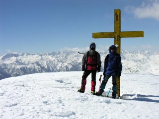 Davide e Piero in vetta al Bertrand (12-3-2006)