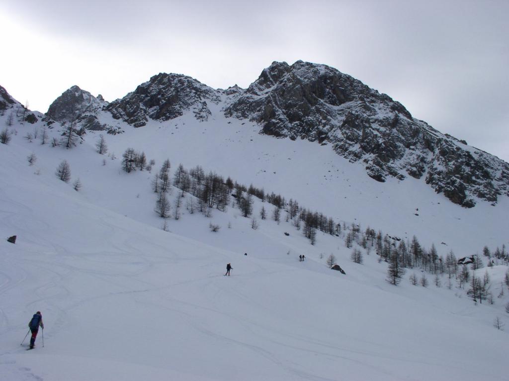 lungo il versante oves della La Meja