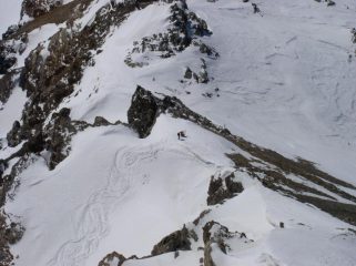 l'uscita in cresta del canale