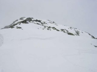 La vetta dalla dorsale