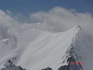 Discesa dalla cima vista dal Parpaillon