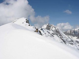 La vetta dalla cresta