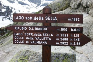 siamo arrivati al Lago Sottano di Sella (23-4-2006)