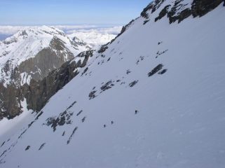 risalendo il Grand Couloir