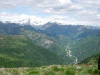 Il MOnte Rosa dalla vetta