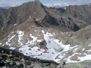 Il lago Giassetto dalla Cima Occidentale delle Chiose