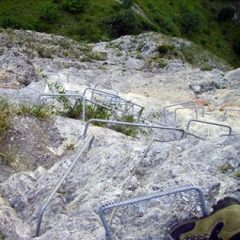 Inizio della via vista dall'alto.
