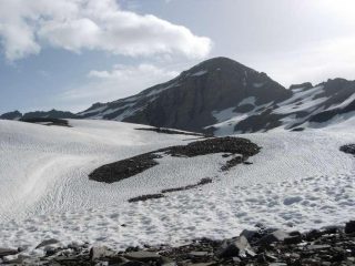 L'Ouille Noire dal ghiacciaio
