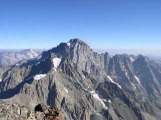 la Barre des Ecrins dalla cima