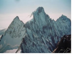 Stecknadelhorn,Nadelhorn e Lenzspite visti dall'Obarghhorn