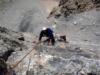 Gli ultimi verticali metri dell' ultimo tiro