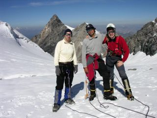 sul Ghiacciaio dello Zebrù a quota 3500 m