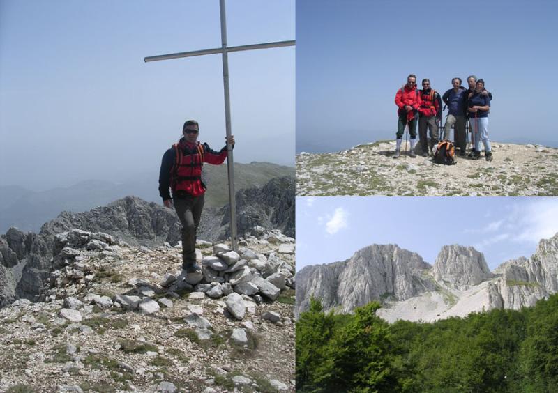 Foto di gruppo in vetta al Sirente