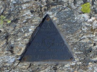 Triangolino di vetta del CAI di Rivarolo Canavese