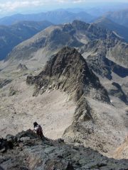 la cresta ONO del Gelàs e la cima Saint Robert