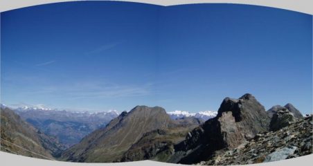 foto panoramica sul m. rosa