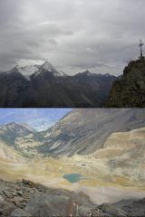 1 punta e panorama verso la Grivola 2 in discesa verso il rif. Arbolle