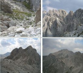 1)Forchetta S.Colomba 2)Infornace 3)vetta delle Torri 4)Prena