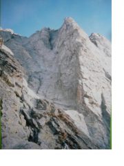 La via normale al Badile da sud