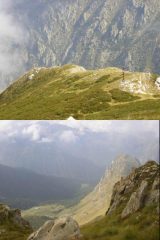 1 la dorsale Est 2 dalla C.Cars il vallone Serpentera dominata dalla P.Bartivolera