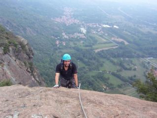 michele in uscita dall'ultima placca