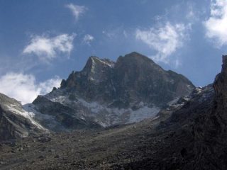 La parete Nord salendo al colle