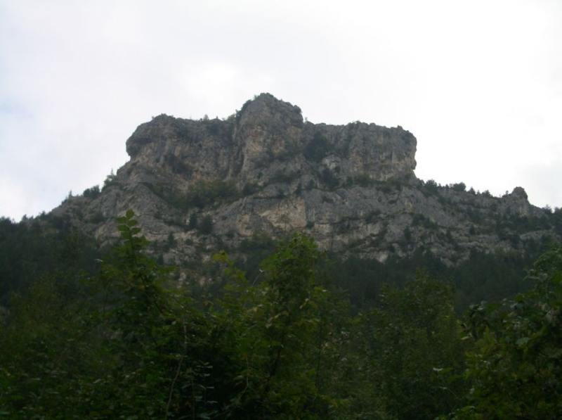 una delle falesie della valle del Foro