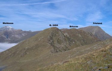 La Cima arrivando al Colle del Vallone