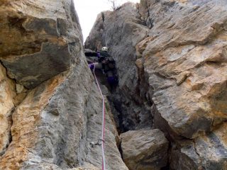 Camino di 6a piuttosto scivoloso