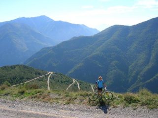 Graziella e i tornanti in salita da Fontan, Maurion