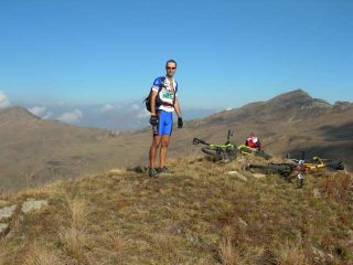 Fabrizio e un tratto della cresta Borel