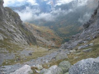 Discesa dal Passo delle Mastrelle