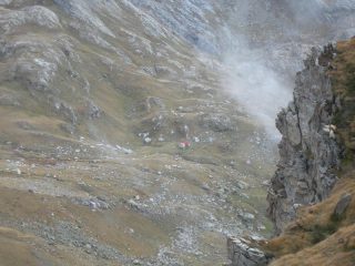 La Capanna Saracco Volante dal Passo della Capra