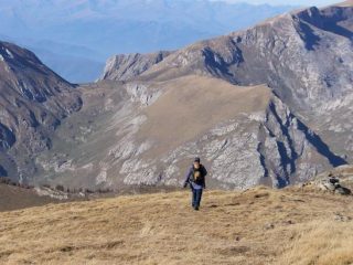 scendendo dal monte Bertrand