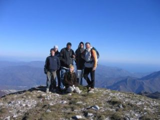 in cima: vista mare e -3°C