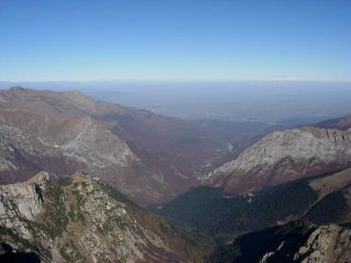 panorama sul vallone marguareis dal castello delle aquile