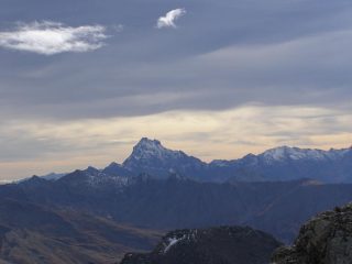 Panorama verso Monviso, luci suggestive