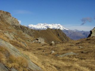 il Rosa scendendo dal lago