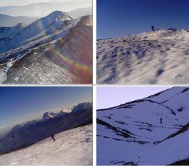 in alto a sx le cime della Laghetta;in basso a sx Corvo,Intermesoli ecc. sullo sfondo