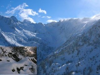 Sguardo verso il col Selliere e innevamento a 2000m...