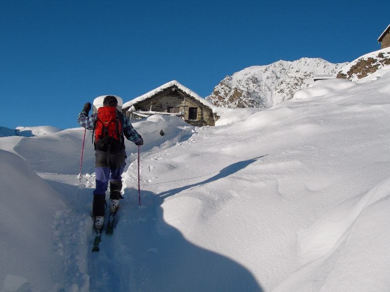 appena partiti all'alpe La Cort