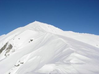 la parte alta e finale dell'itinerario